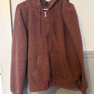 Andrew Marc Chocolate Sherpa Jacket